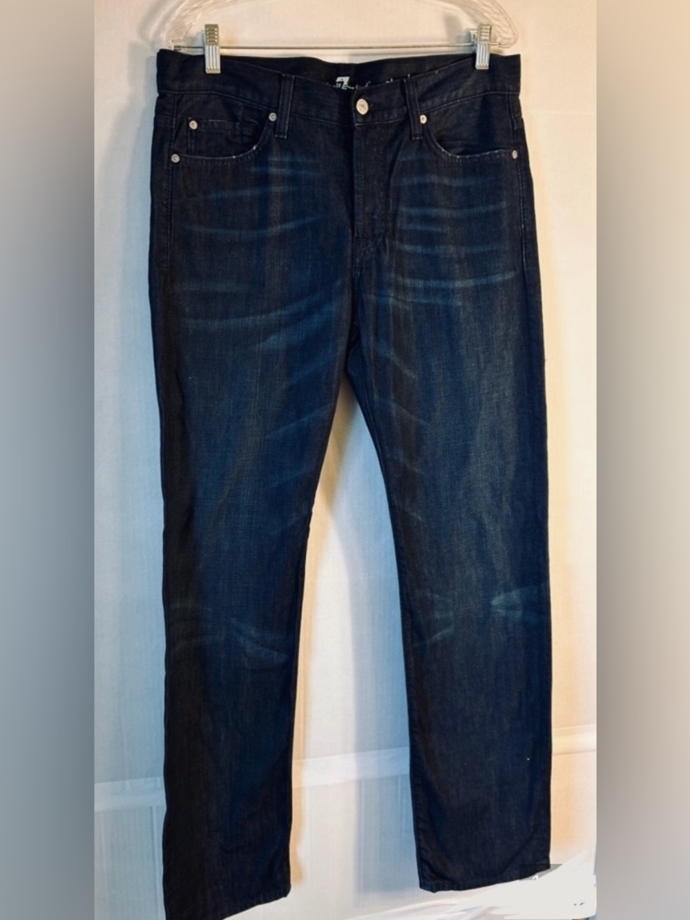 NWT Seven 7 Jeans Straight Standard Creased Beck Mens Gift - Picture 2 of 5